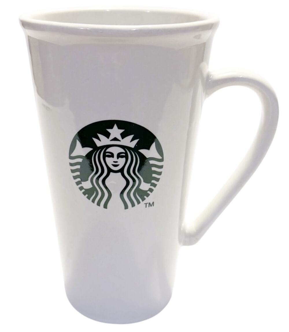 Starbucks Coffee 2012 16oz Grande Latte Mug White Ceramic Green Siren Logo